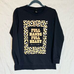 Anvil Light Terry Graphic Long Sleeve Tee, Size S